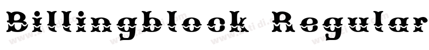 Billingblock Regular字体转换